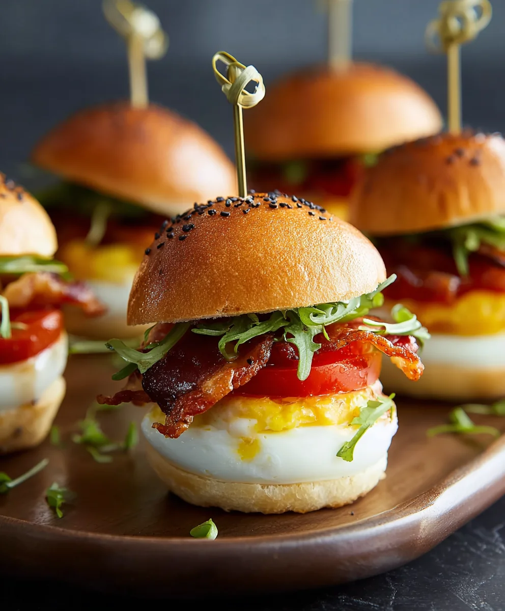 Gefüllte BLT-Ei-Slider: Kleiner Happen, großer Geschmack