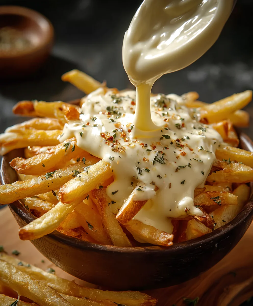 Cremige Käsesauce für Pommes: Einfaches Rezept