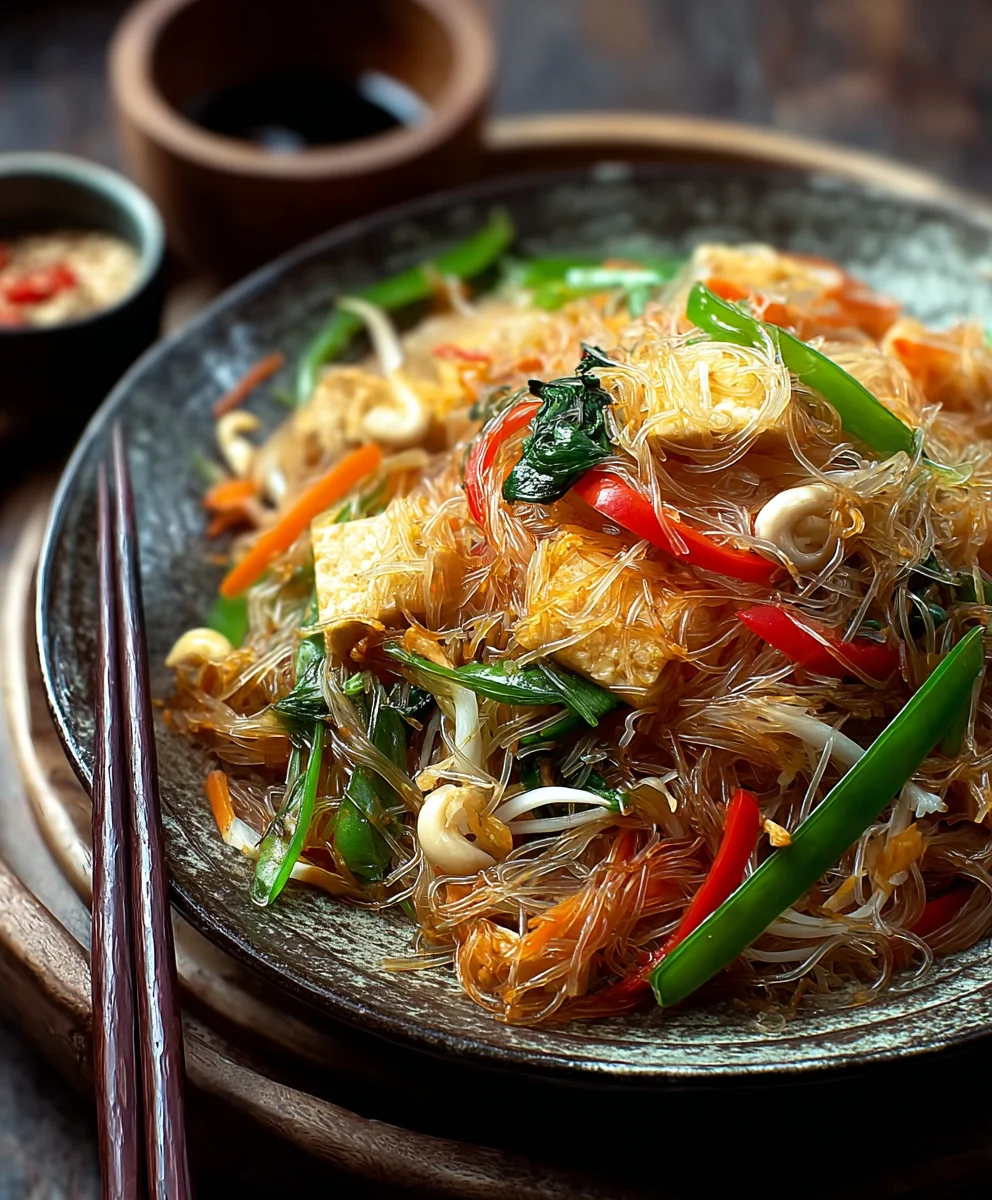 Veganes Pad Woon Sen: Schnelles Rinder-Nudelgericht ohne Alkohol