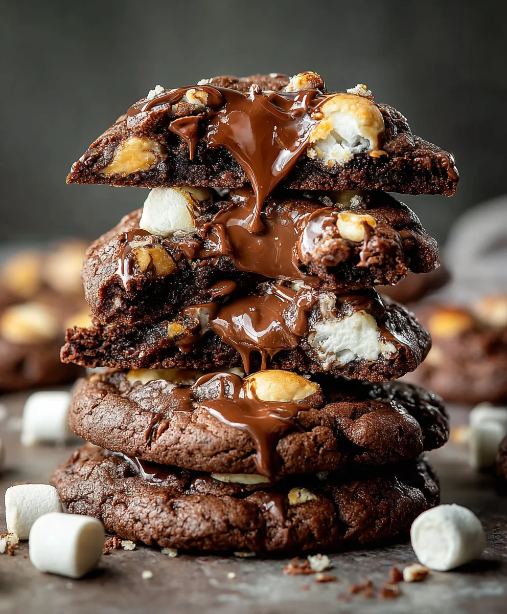 Rocky Road Riesen Cookies: Schoko-Genuss!