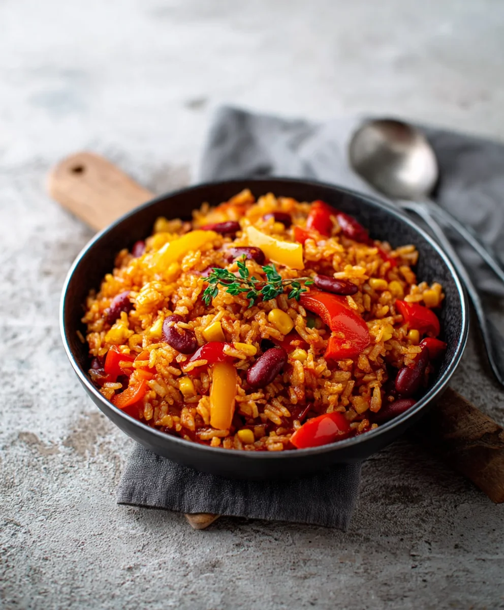 One-Pot-Reis: Paprika-Bohnen-Mais-Gericht