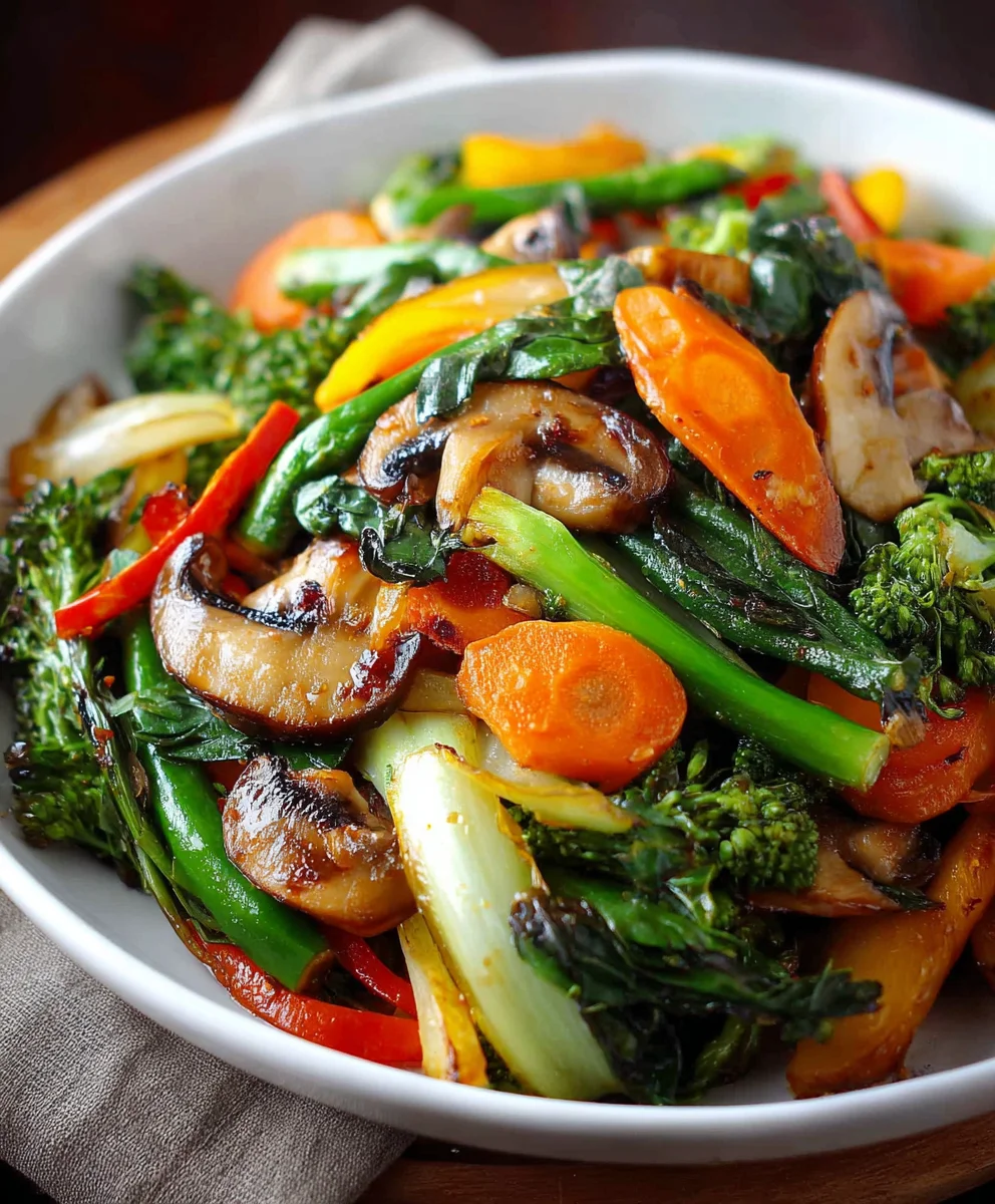 Gesundes gebratenes Gemüse: Schnell, lecker & nahrhaft